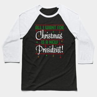 New President For Christmas Baseball T-Shirt